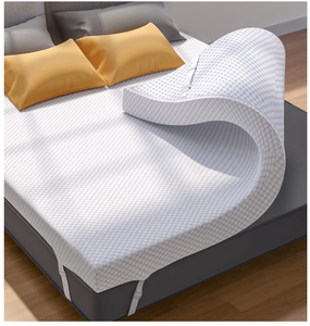 lot 1199 image: PERLECARE 3 Inch Gel Memory Foam Mattress Topper for Pressure Relief, Premium Soft Cooling Sleep, Non-Slip Design with Removable & Washable Cover, CertiPUR-US Certified - Queen