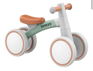 lot 1202 image: SEREED Baby Balance Bike for 1 Year Old Boys Girls 12-24 Month Toddler Balance Bike, 4 Wheels Toddler First Bike, First Birthday Gifts