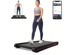 lot 1213 image: Sperax Walking Treadmill Pad with APP, 3 in 1 Under Desk Treadmill, 400W Low Noise Walking Vibration Pad with Remote Control,Portable Treadmills for Home Office
