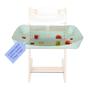 lot 1219 image: CATCHY -Food Catcher-Compatible with Stokke Tripp Trapp High Chair 11 Other High Chairs-Highchair Sold Separately-Baby & Toddler Food & Mess Catcher-Premium Linen Inspired -Under High Chair Accessory