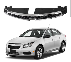 lot 1221 image: PartsFlow Grille Compatible With 2011 2012 2013 2014 Chevrolet Chevy Cruze Front Upper WChrome Grill