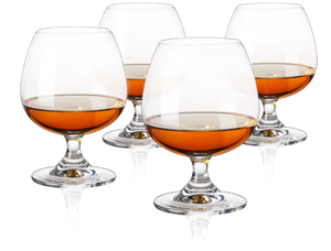 lot 9990 image: Mixed lot of Bourbon Drinking Glasses (22ct) with Red Carrying Case