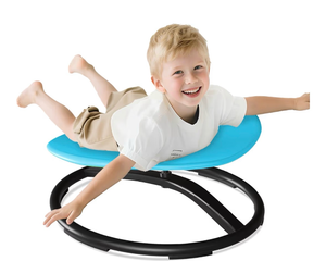 lot 1229 image: Spinning Chair For Autistic Kids, Toddler Sensory Spinning Chair, Sensory Toys Gifts For Kids With Autism & ADHD, Sit And Spin Training Body Coordination, Azure Rounded