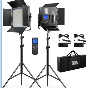 lot 1232 image: Pixel K80 Bi Color Photography Lighting with Remote, 2-Pack 45W 3200K-5600K Dimmable LED Video Light, Panel Light for StudioGamingStreamingYouTubeVideographyFilmVideo Recording