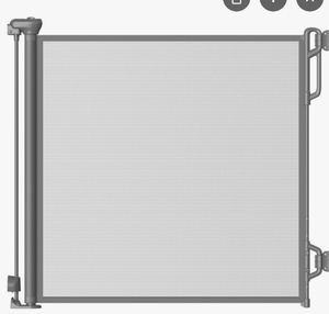 lot 1234 image: SPACEANY Retractable Safety Baby Gate or Mesh Dog Gate,Durable Portable Mesh Ret