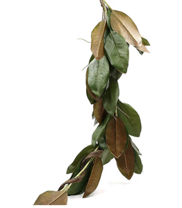 lot 1243 image: Serene Spaces Living 50in Long Artificial Magnolia Leaf Garland, Ideal to Hang at Wedding, Store Display, Window Sill, Fall Decor, Perfect Holiday D�cor