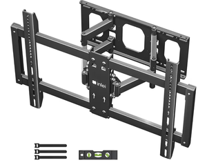 lot 1249 image: Ultra Slim Full Motion TV Wall Mount for Most 37-90 FlatCurved TV, Swivel Tilt Bracket with Articulating 6 Arms