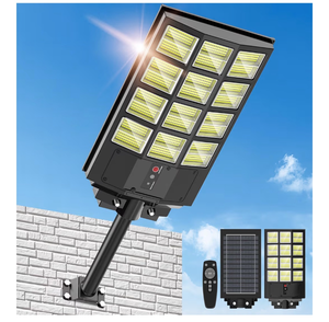 lot 1259 image: 5000W Solar Street Light, Wide Angle Solar Lights Outdoor IP66 Waterproof, 6500K Dusk to Dawn, LED Security Flood Light with Motion Sensor and Remote Control for Residential Commercial Yard