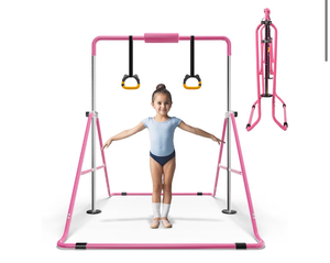 lot 1301 image: Expandable Bar for Junior Gymnasts - Adjustable and Folding Design��Expandable Horizontal Bars Durable and Sturdy Bars