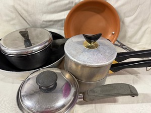 lot 53 image: Misc Kitchen - Vintage to Newer Pots and Pans