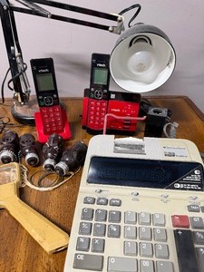 lot 97 image: Misc Office Supplies and Phones
