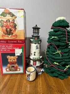 lot 133 image: Christmas Decor, Lighthouse