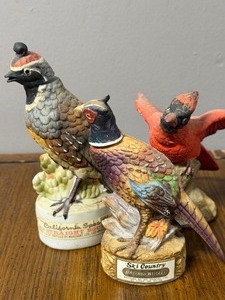 lot 911 image: Vintage Bird Decanters