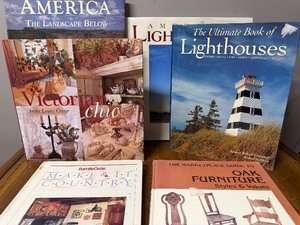 lot 913 image: Coffee Table Books - Lighthouses, Decorating and More
