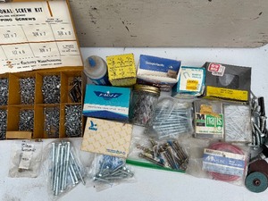 lot 416 image: Shop Drawer Contents - Hardware and More - Please See Pictures for Variety