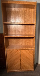 lot 168 image: Shelf w Cabinet, Approx 29 x 12 x 71