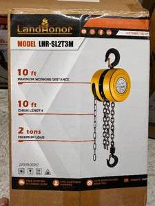 lot 2053 image: LHR-SL2T3M - Hand Chain Hoist - Unused