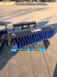 lot 6059 image: JCT - 84inch Skid Steer Angle Broom - Unused