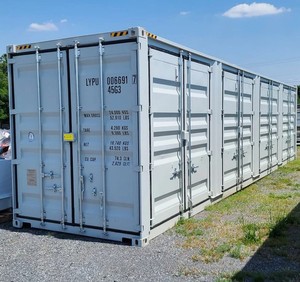 lot 6061 image: LYGU4184892 - (40 Gray Container with 4 Side Doors) - Unused
