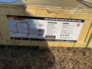 lot 2104 image: (LHR-AGC4400) LandHonor - 4400lb Adjustable Height All-Steel Gantry Crane - Unused