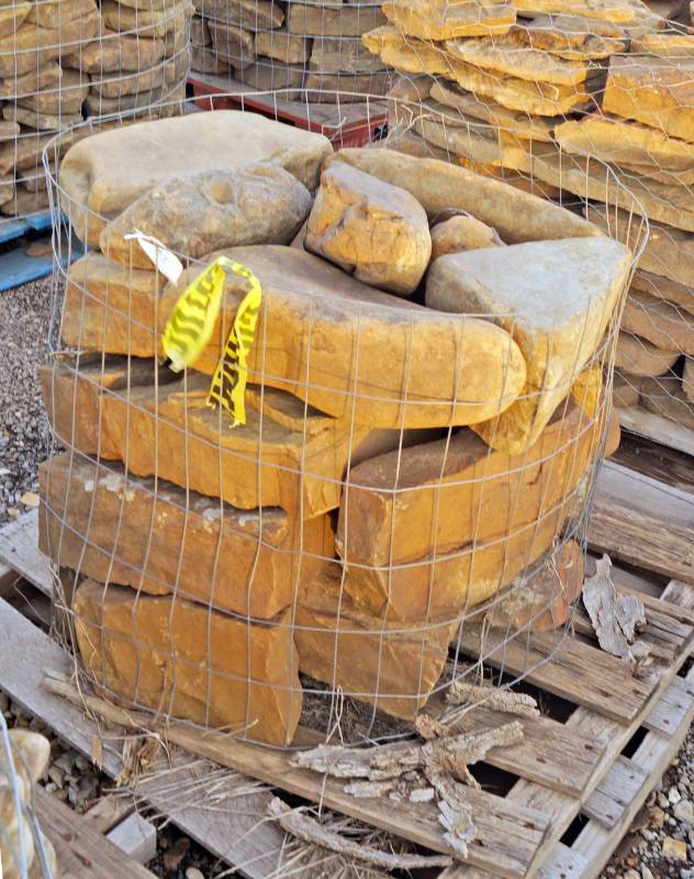 lot 5048 image: Small basket of CreekMoss Rock builderedging  - Landscaping Rocks - Why wait Just what you need