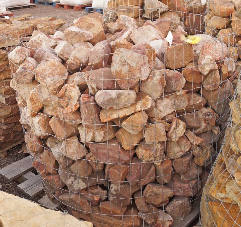 lot 5060 image: Basket of 3-8 Creek Stone  - Landscaping Rocks - Just what youve been looking for