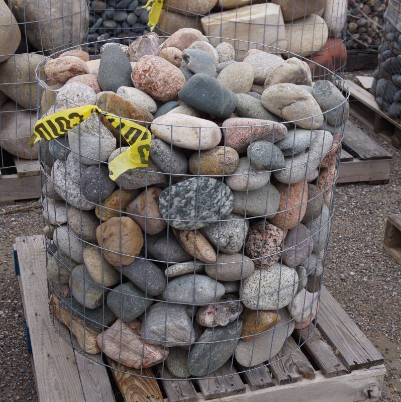 2"4" Southern Colorado River Rock basket Landscaping Rocks Just