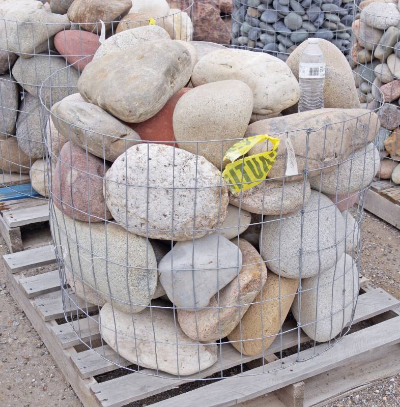 lot 5069 image: 8-12 Colorado Premium River Rock basket  - Landscaping Rocks - Beautiful