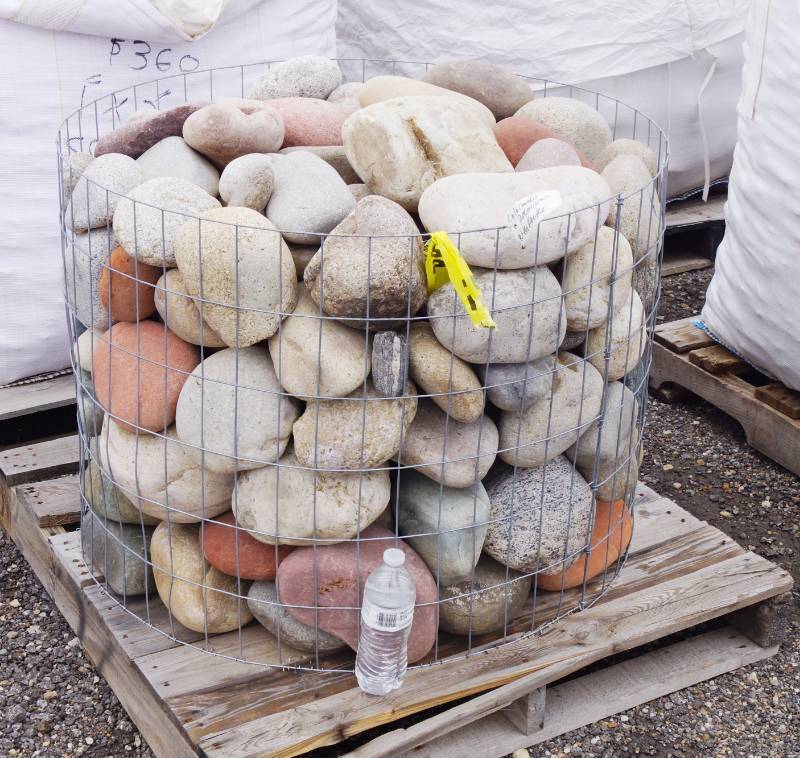 lot 5078 image: 4-8 Colorado Premium River Rock basket  - Landscaping Rocks - So cool and stylish too