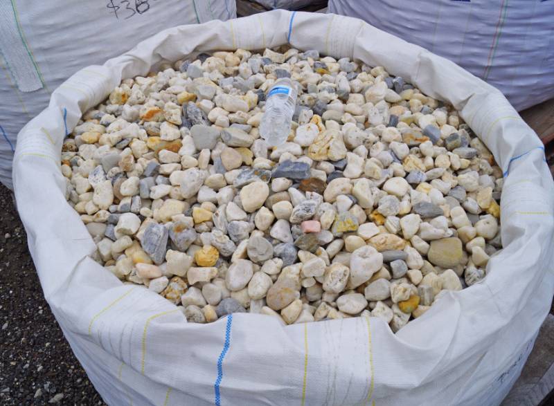 Approx. 2,000 lbs. bag of White River Rock 1"-2" - Landscaping Rocks