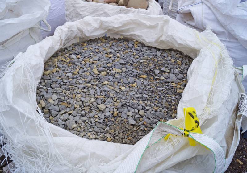 lot 5086 image: Approx. 3,000 lbs. bag of Crushed Limestone base  - Landscaping Rocks - Stunning Yard Dcor