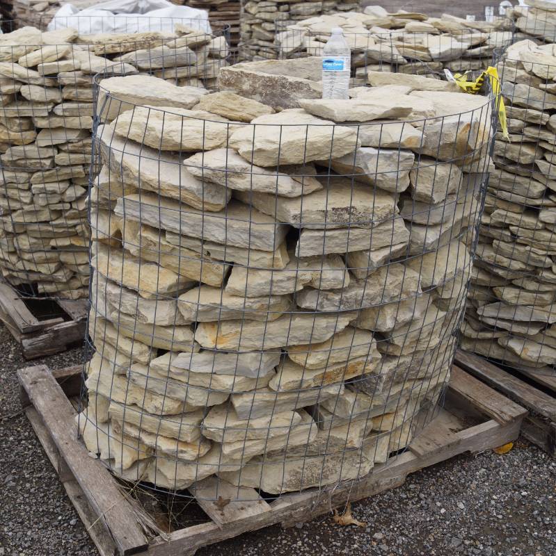 lot 5091 image: Basket of Kansas Field Stone Limestone edging  - Landscaping Rocks - Perfect for your project