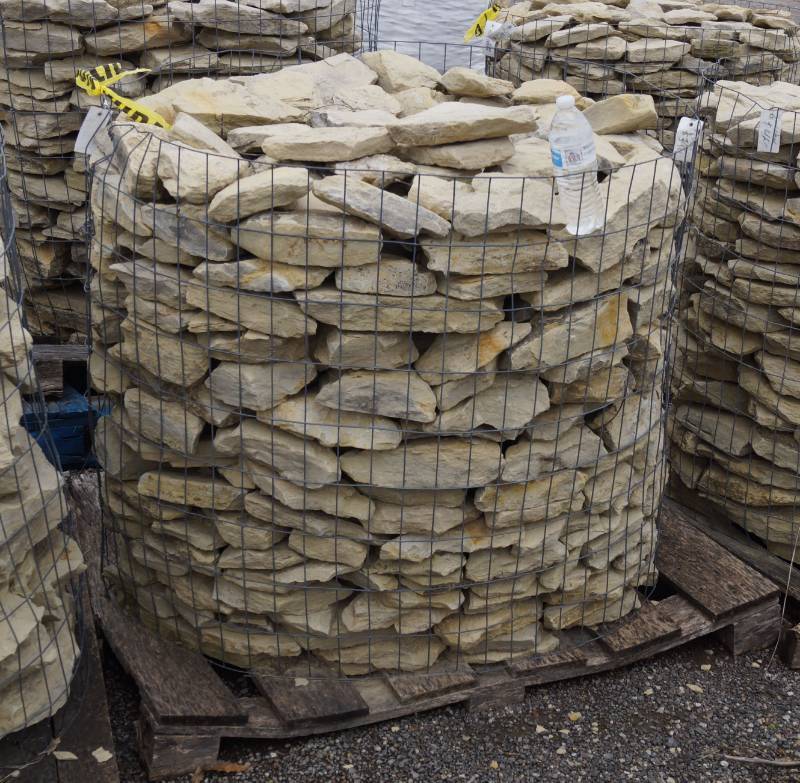 lot 5092 image: Basket of Kansas Field Stone Limestone edging  - Landscaping Rocks - Just what youve been looking for