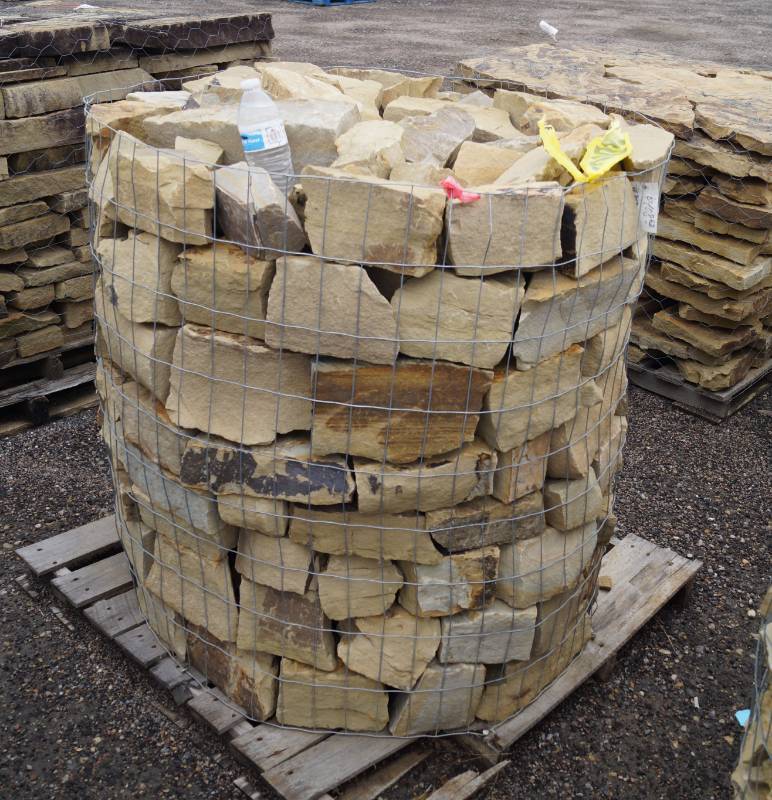 lot 5097 image: Oklahoma Mini Random Builder edging - sandstone  - Landscaping Rocks - Awesome Must see