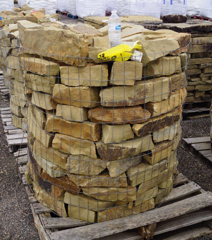 lot 5095 image: Oklahoma Mini Random Builder edging - sandstone  - Landscaping Rocks - Perfect for your project