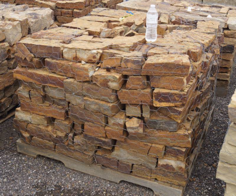 lot 5107 image: Oklahoma Rustic Wall Builder sandstone  - Landscaping Rocks - Why wait Finish that project now