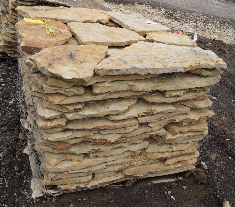 lot 5114 image: Oklahoma Brown Light Rustic Flagstone  - Landscaping Rocks - Yes, these are awesome