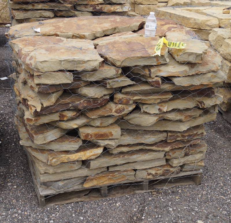 lot 5126 image: Oklahoma Brown Rustic Flagstone  - Landscaping Rocks - Stunning Yard Dcor