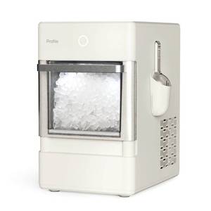 lot 37012 image: GE Appliances Opal Nugget Ice Maker - Hearth & Hand�� with Magnolia Stainless Steel, Countertop, 34 lbs Daily Production - Retail $500