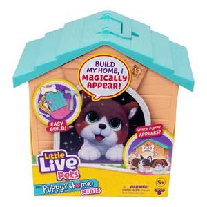lot 37017 image: Little Live Pets My Puppys Home Minis Interactive Pet Toy with Plastic Construction, Pet Theme - Retail $20