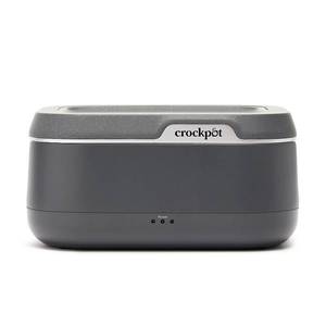 lot 37068 image: Crock-Pot GO Portable Food Warmer, Electric Lunch Box with Detachable Cord Stainless Steel, Dishwasher-Safe, 60W, Gray - Retail $80