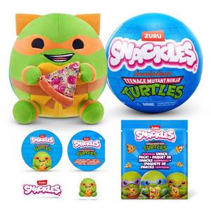 lot 37071 image: Snackles Teenage Mutant Ninja Turtles 5 Capsule Plush - Retail $21