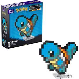 lot 37078 image: MEGA Pokemon Squirtle Building Toy Kit - 367pc - Retail $29
