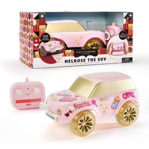 lot 37116 image: FAO Schwarz Melrose The SUV Remote Control Car Battery-Powered Plastic RC Vehicle for Technology Education - Retail $25