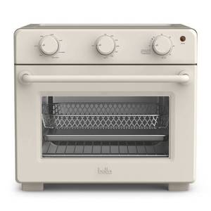 lot 37176 image: bella Air Fryer Toaster Oven Oatmilk 12-Slice Countertop Combo, Automatic Shut-Off, Cool Touch, 1700W, Includes Accessories - Retail $130