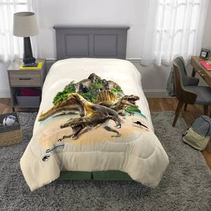 lot 37198 image: Twin Jurassic World Comforter - Retail $37