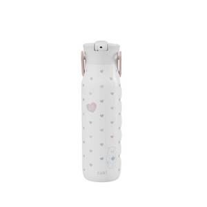 lot 37219 image: Zak Designs 32oz Care Bears Stainless Steel Vacuum Insulated Water Bottle with Straw Lid Cream - Retail $19