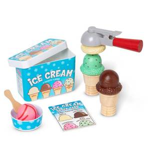 lot 38820 image: Melissa & Doug Scoop & Serve Ice Cream Set