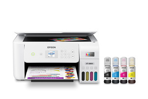 lot 38845 image: Epson EcoTank ET-2800 Wireless Color All-in-One Cartridge-Free Supertank Printer Inkjet, Wi-Fi, Apple AirPrint - Retail $240