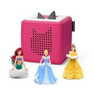 lot 38867 image: tonies Disney Belle, Cinderella and Ariel Toniebox 1 Bundle - Pink Learning System Accessories with Creative Thinking Focus - Retail $184